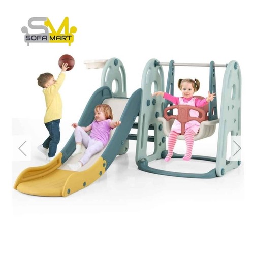 Kids slide swing set - 1,