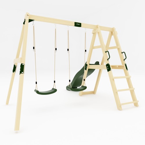 Garden outdoor wooden - wooden, swing