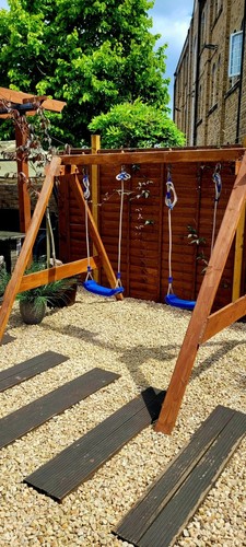 Kids slide and swing set - swing,