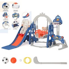 Kids Swing Slide Climber Set