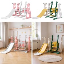 Kids Swing Slide Climber Set
