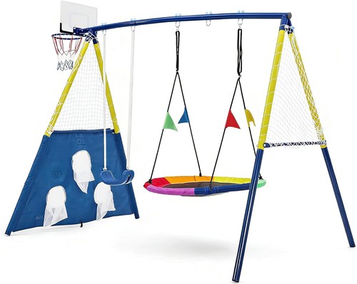 Kids garden swing set - garden,