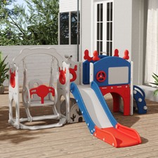 5-in 1 Kids Swing Slide