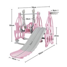 3 in 1 Kids Swing Slide