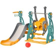 HOMCOM 3-IN-1 Kids Swing and